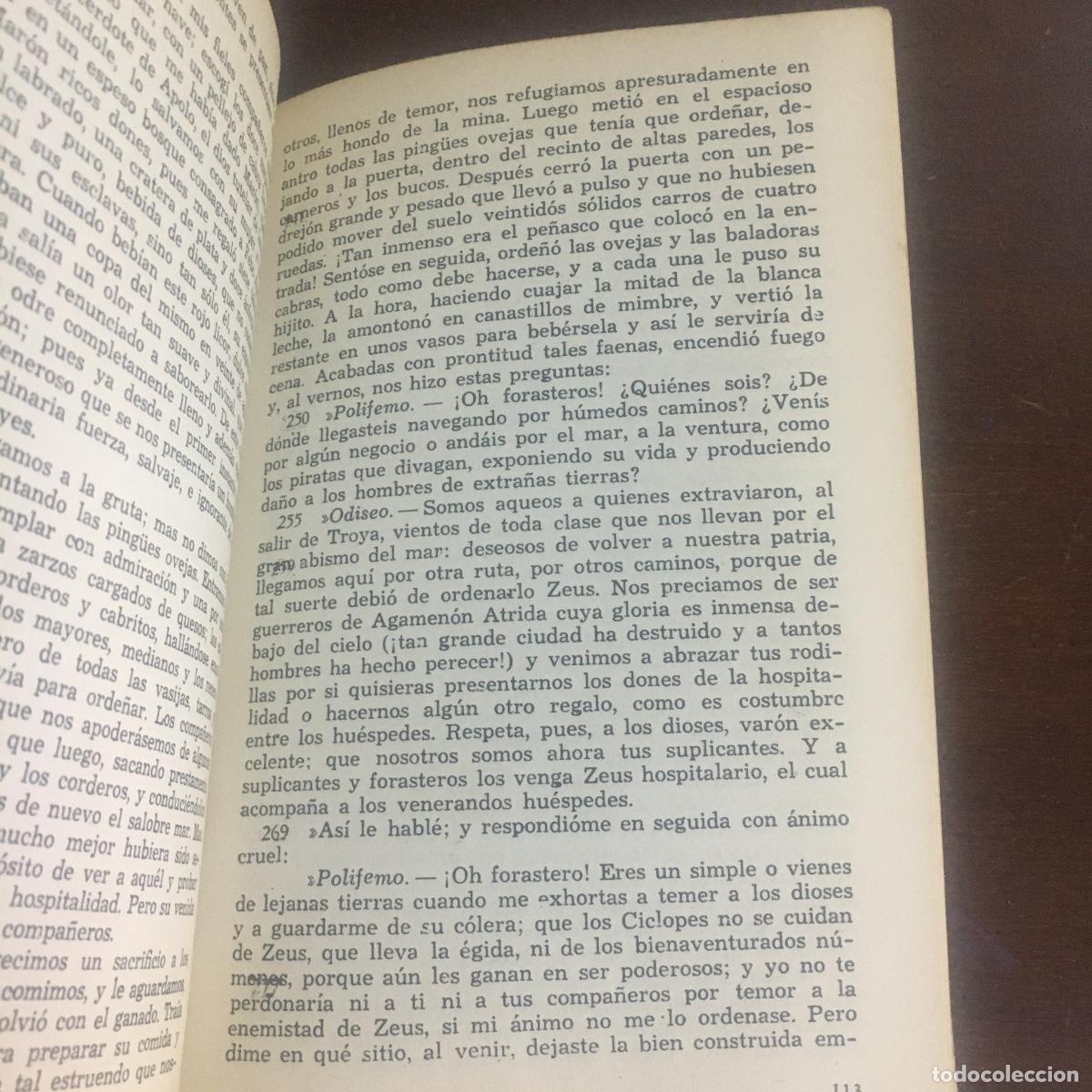 Libros de segunda mano: HOMERO.- - La odisea. Traducci&oacute;n de Lu&iacute;s Segal&aacute; y Estalella. REF: 369 - Foto 3