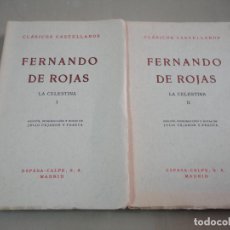 Libros de segunda mano: LA CELESTINA (FERNANDO DE ROJAS). 2 TOMOS - F4