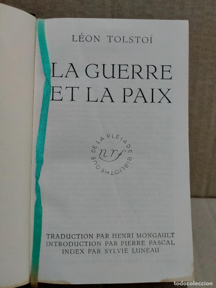 Libros de segunda mano: L&Eacute;ON TOLSTOI. LA GUERRE ET LA PAIX . GALLIMARD - Foto 1