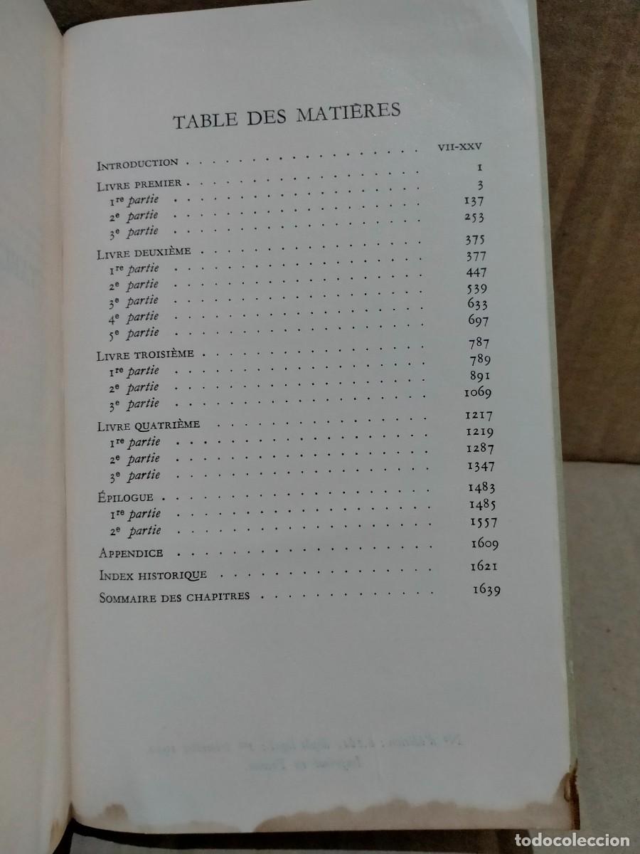 Libros de segunda mano: L&Eacute;ON TOLSTOI. LA GUERRE ET LA PAIX . GALLIMARD - Foto 3