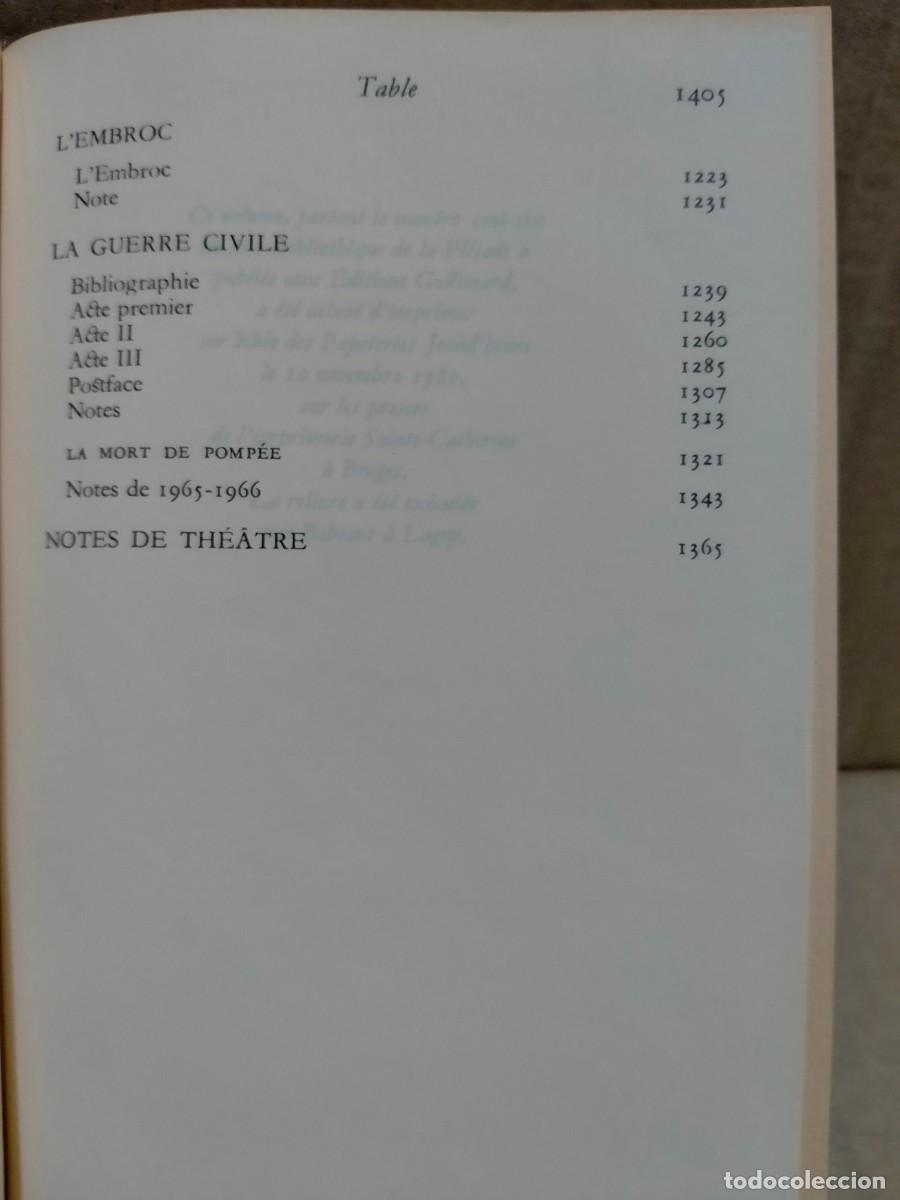 Libros de segunda mano: MONTHERLANT. TH&Eacute;ATRE K. GALLIMARD - Foto 7