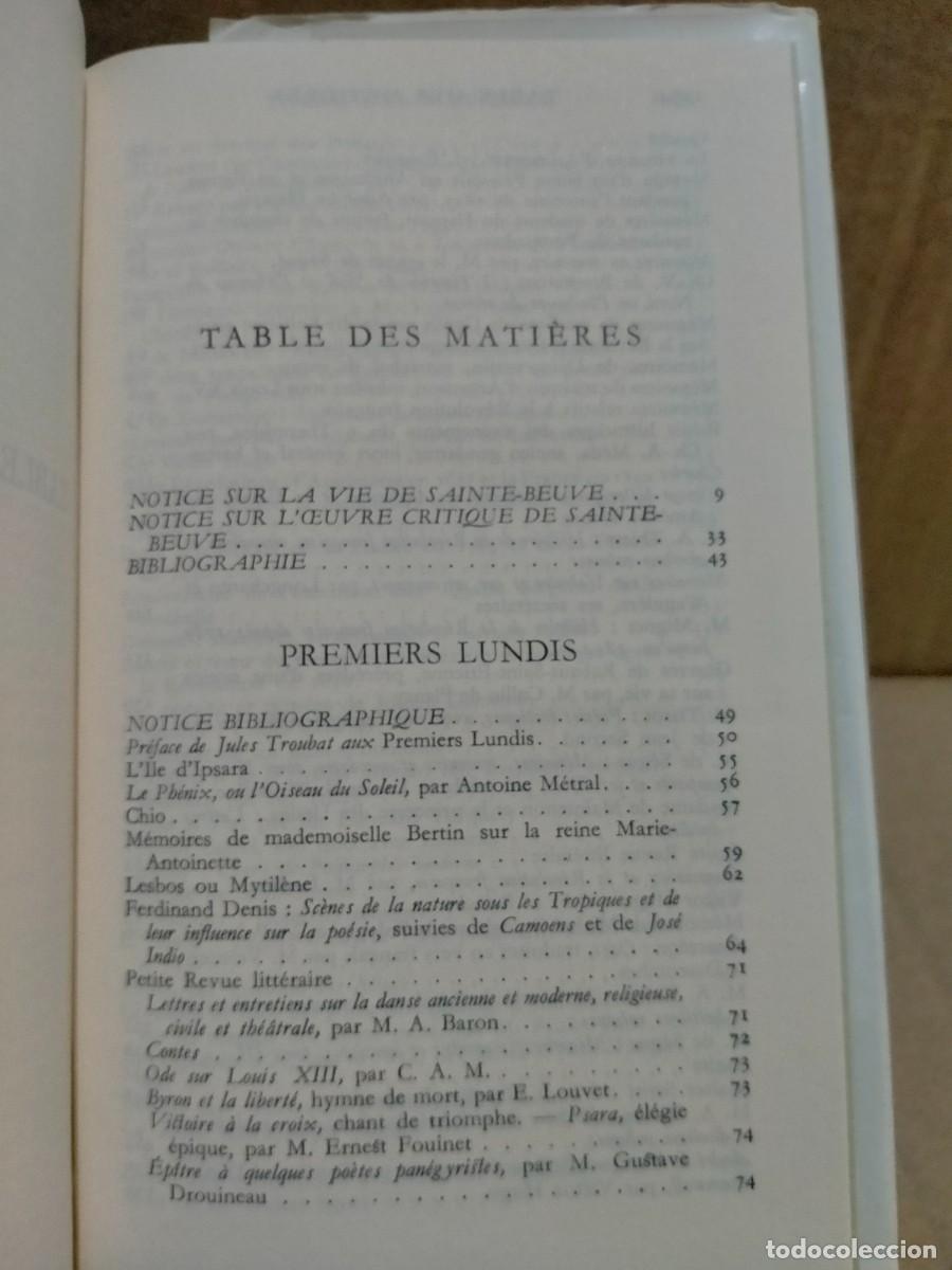 Libros de segunda mano: SAINTE-BEUVE. OEUVRES (TOMO I). GALLIMARD - Foto 3