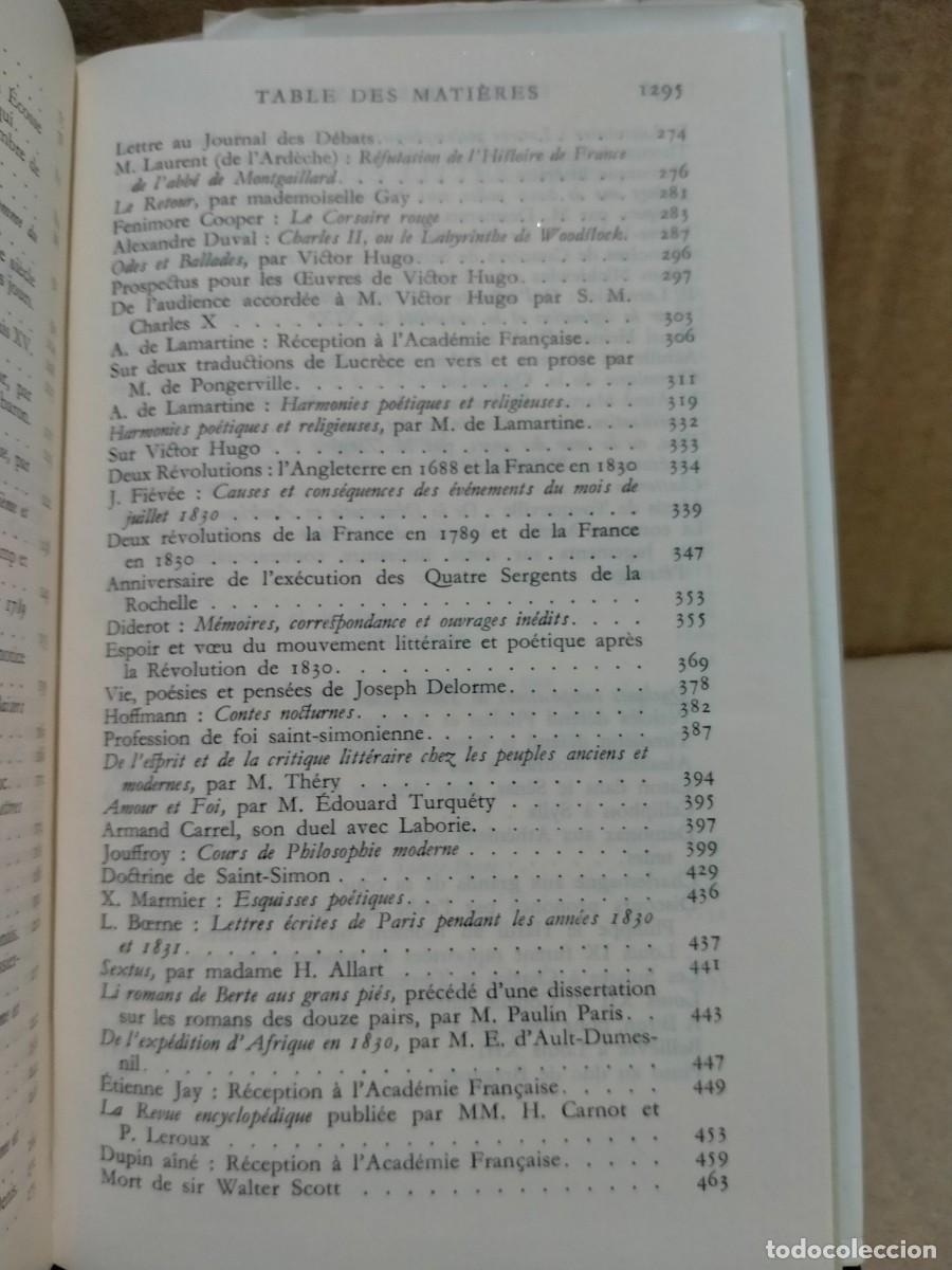 Libros de segunda mano: SAINTE-BEUVE. OEUVRES (TOMO I). GALLIMARD - Foto 5