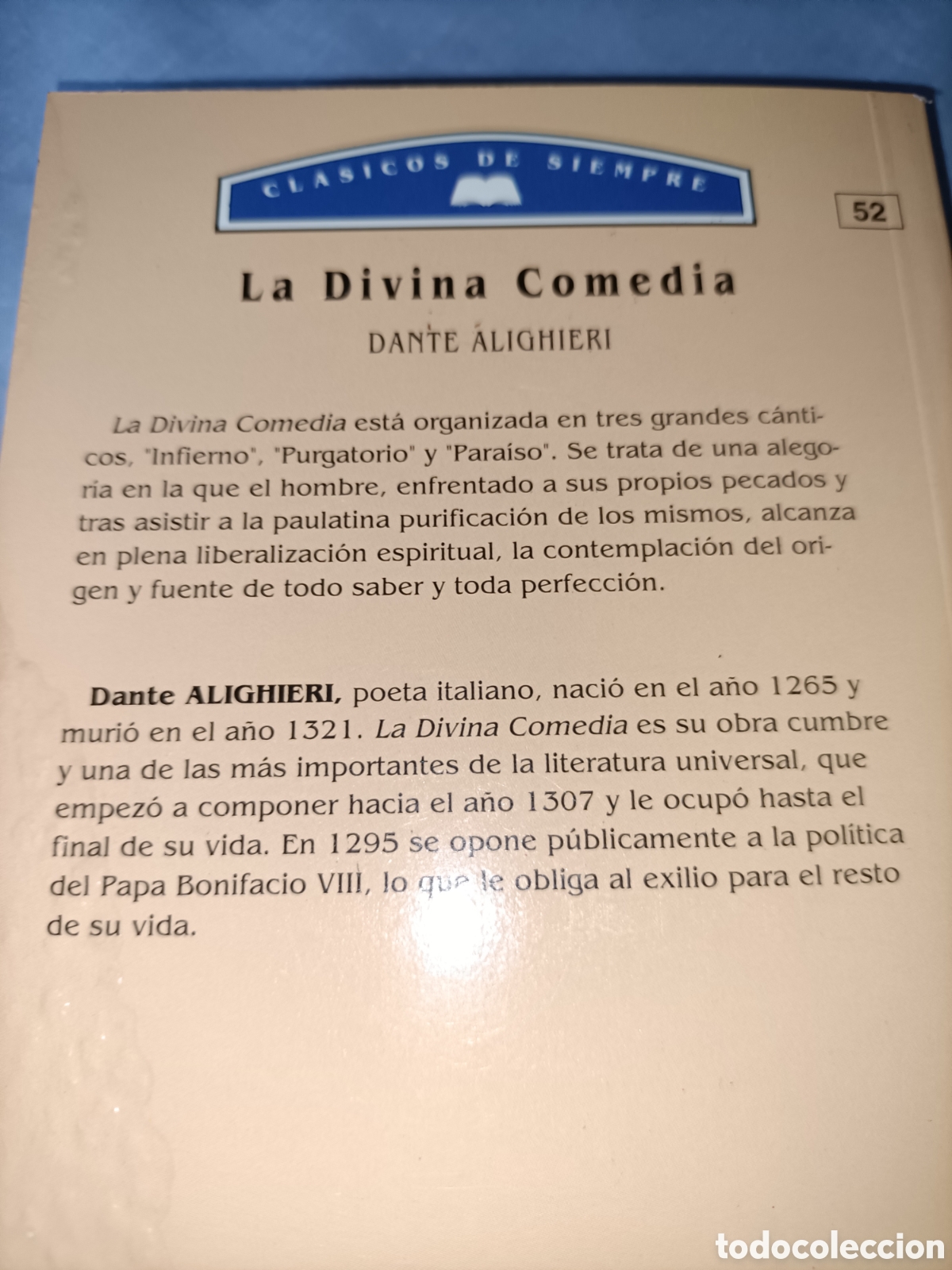 Libros de segunda mano: La divina comedia. Dante Alighieri. - Foto 2