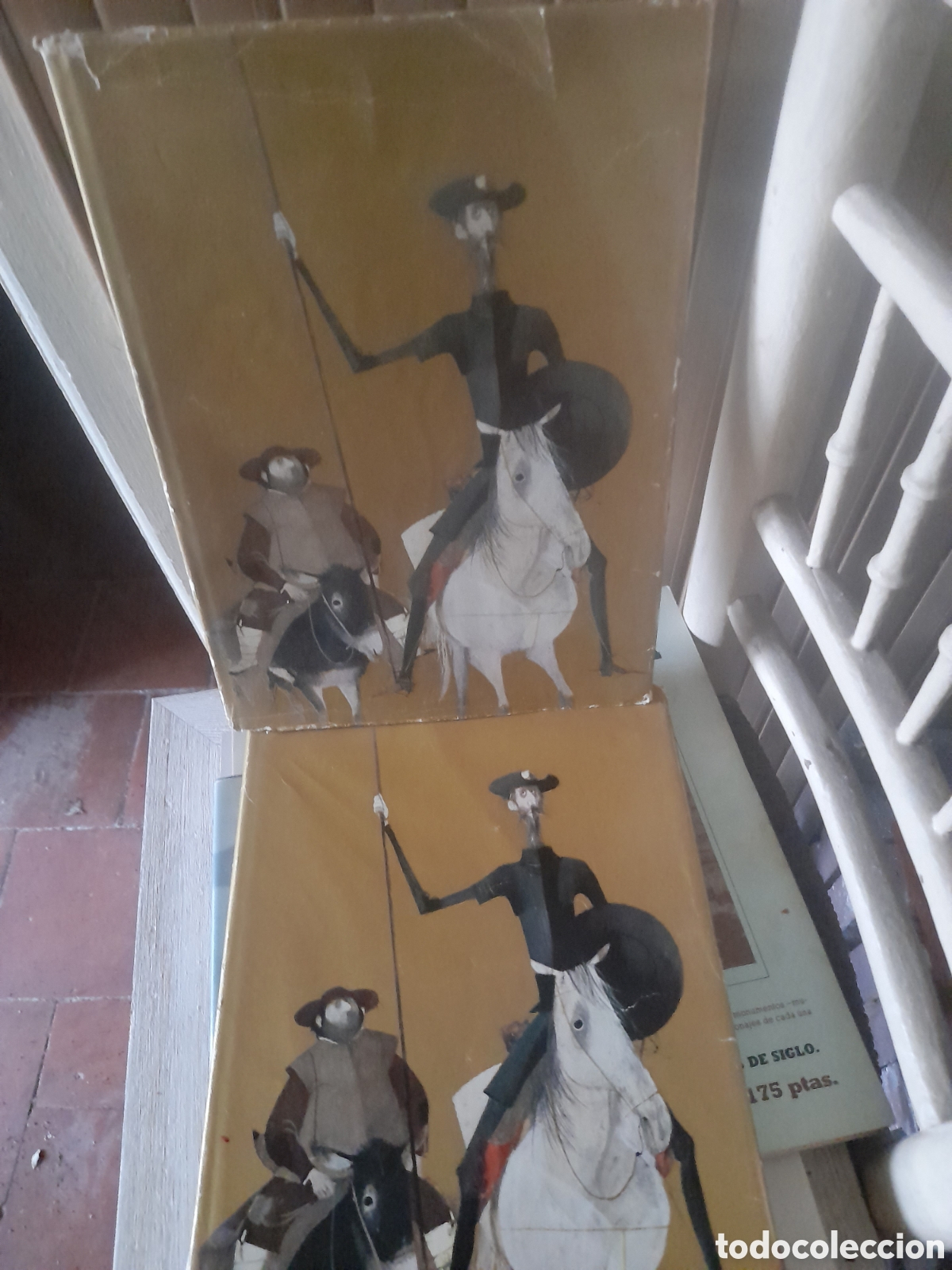 Libros de segunda mano: Dos vol&uacute;menes, El Quijote, Colecci&oacute;n El Caballito de Madera, primera edici&oacute;n de 1966