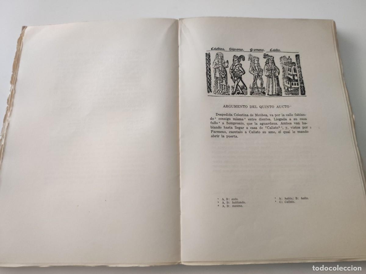 Libros de segunda mano: Tragicomedia de Calixto y Melibea. La Celestina. 1958 - Foto 5