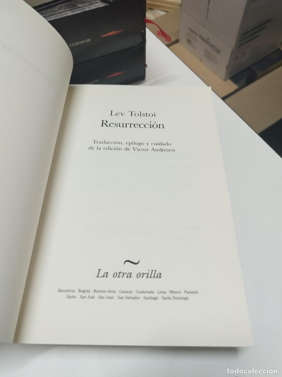 Libros de segunda mano: Resurreccion. Lev Tolstoi. La otra orilla. - Foto 3