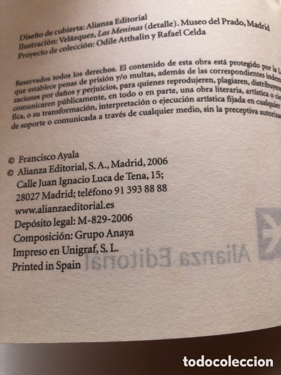 Libros de segunda mano: FRANCISCO AYALA VIDA DE PERROS LIBRO DE BOLSILLO - Foto 3