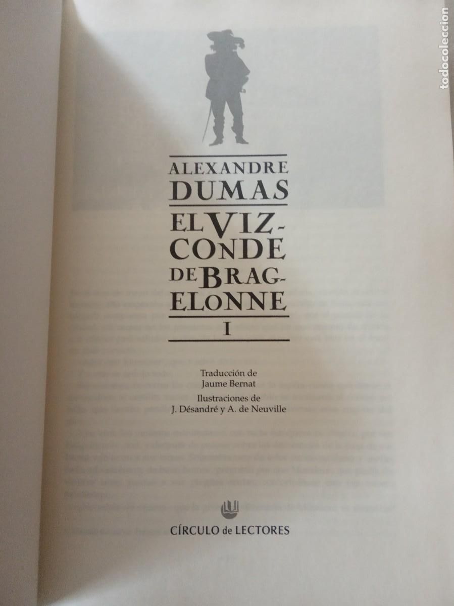 Libros de segunda mano: EL VIZCONDE DE BRAGELONNE. 3 TOMOS.- Alejandro Dumas. - Foto 3