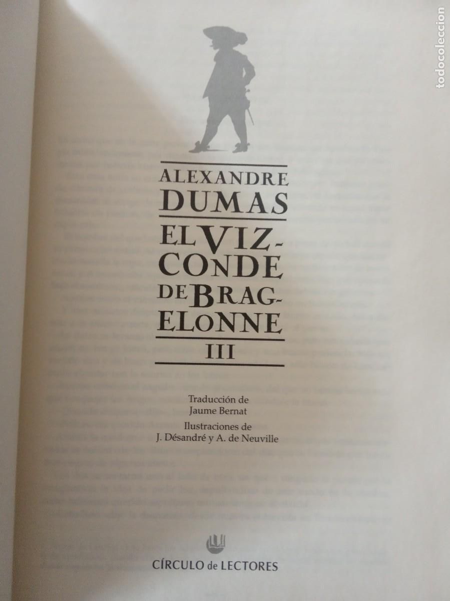 Libros de segunda mano: EL VIZCONDE DE BRAGELONNE. 3 TOMOS.- Alejandro Dumas. - Foto 7
