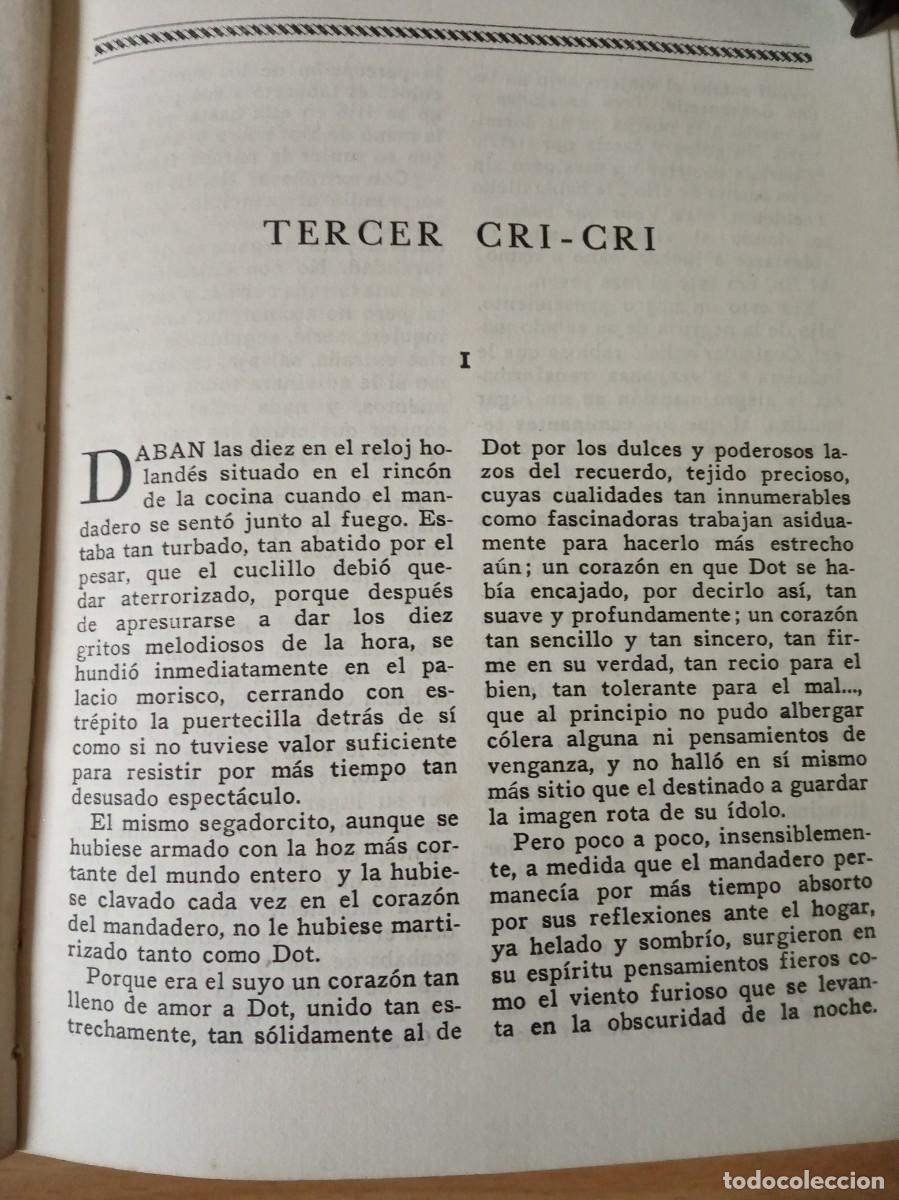 Libros de segunda mano: NOVELA: EL GRILLO DEL DEL HOGAR DE CARLOS DICKENS - Foto 10