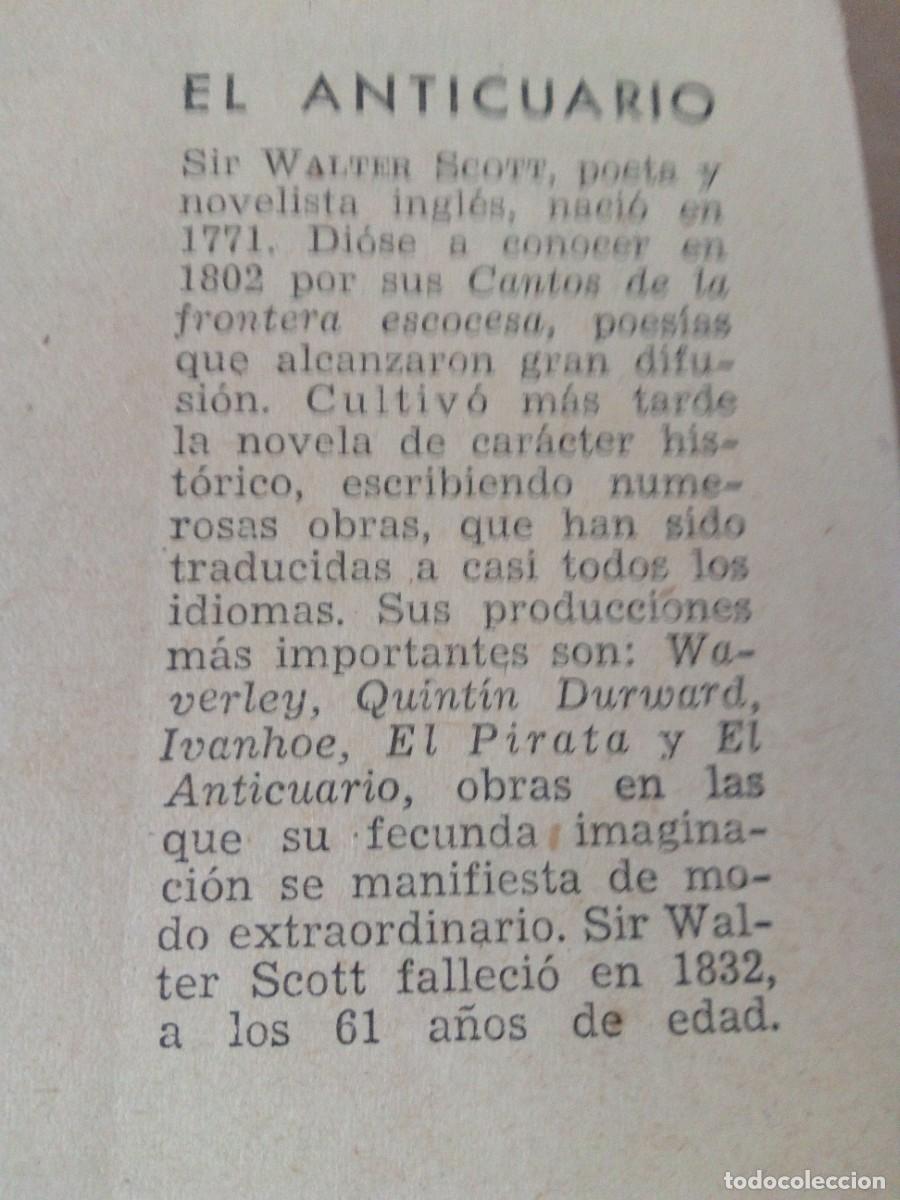 Libros de segunda mano: NOVELA: EL ANTICUARIO DE WALTER SCOTT - Foto 5