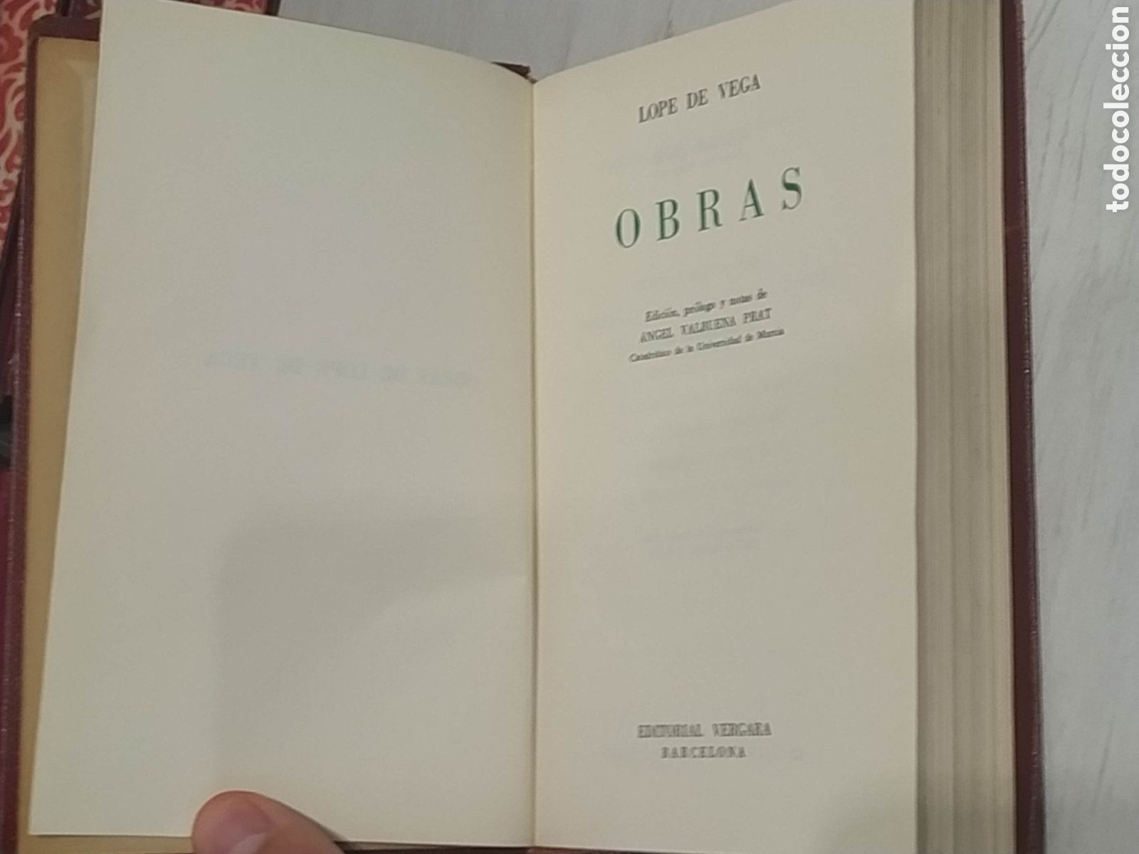 Libros de segunda mano: Lope de Vega. Obras. Editorial Vergara. - Foto 3