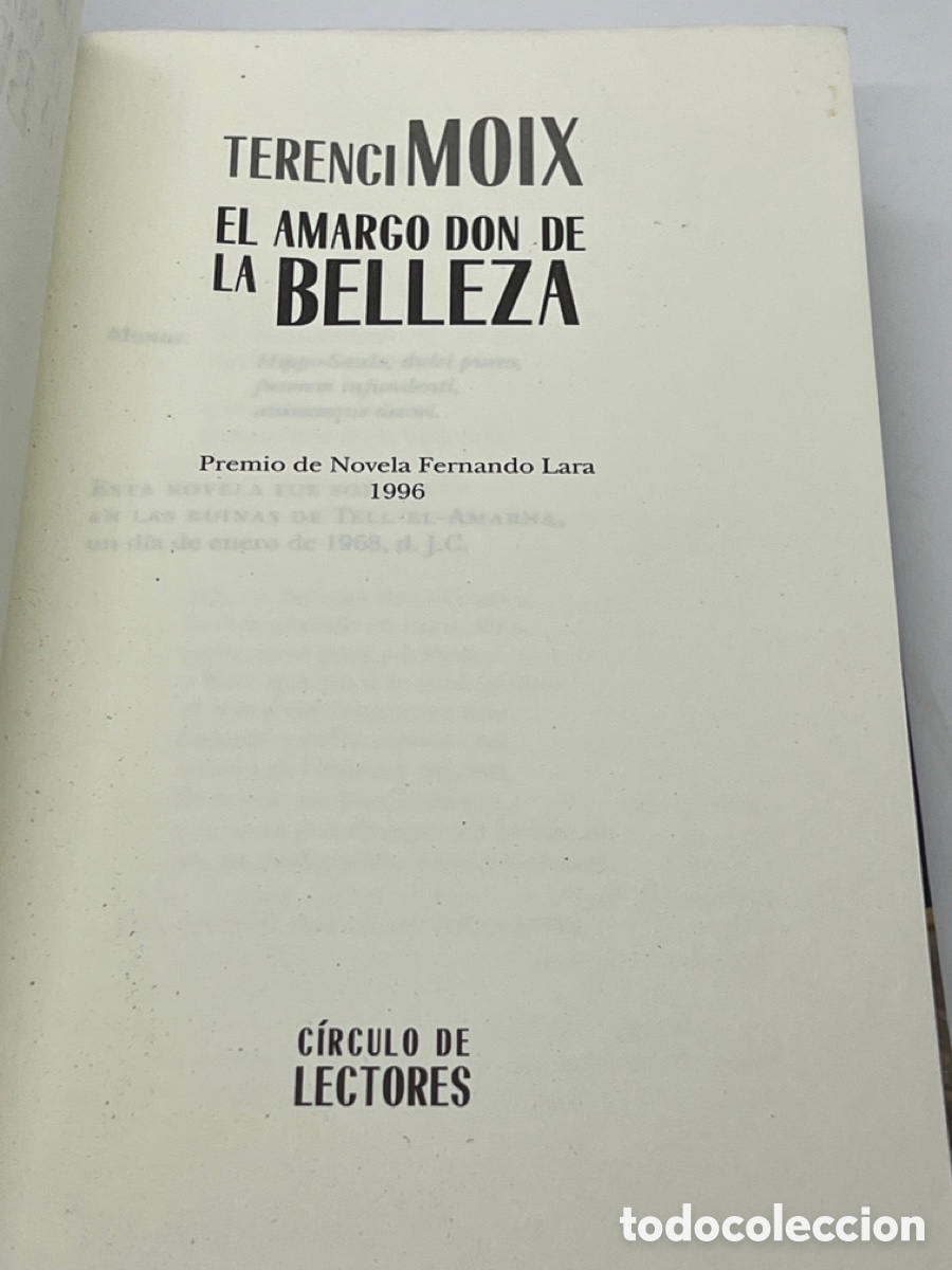 Libros de segunda mano: Libro El amargo don de la Belleza - Foto 4
