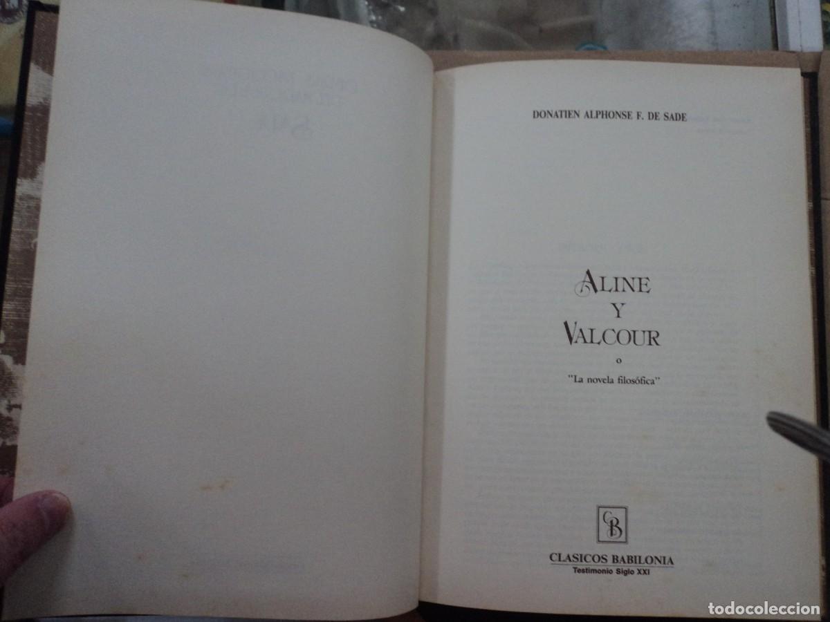 Libros de segunda mano: Aline y Valcour - Obras escogidas del Marques de Sade - Foto 2