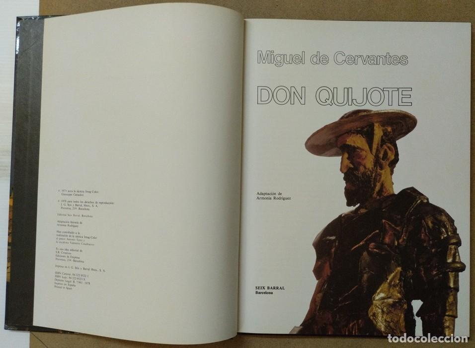 Libros de segunda mano: Libro &rdquo;Don Quijote&rdquo; de Ed. Seix Barral. Barcelona 1978 - Foto 3