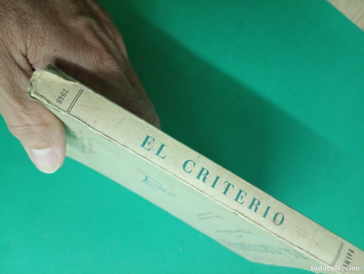 Libros de segunda mano: Antiguo libro EL CRITERIO. Jaime BALMES. Barcelona 1948. - Foto 6