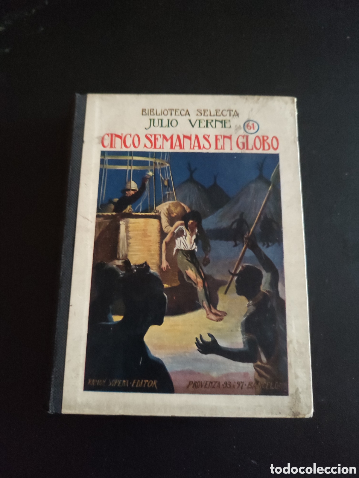 Libros de segunda mano: Cinco semanas en globo Julio Verne editor Sopena - Foto 1