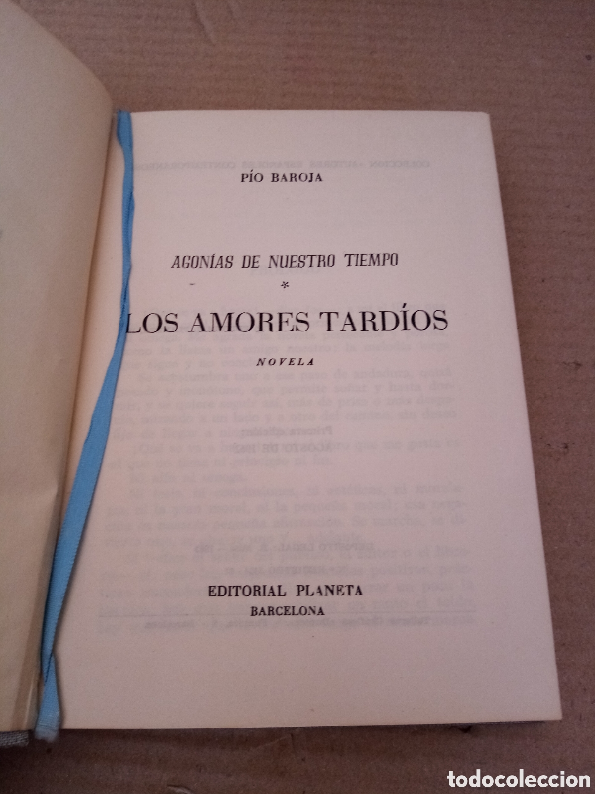 Libros de segunda mano: 1&ordf; edici&oacute;n. Los amores tard&iacute;os -P&iacute;o Baroja- - Foto 3