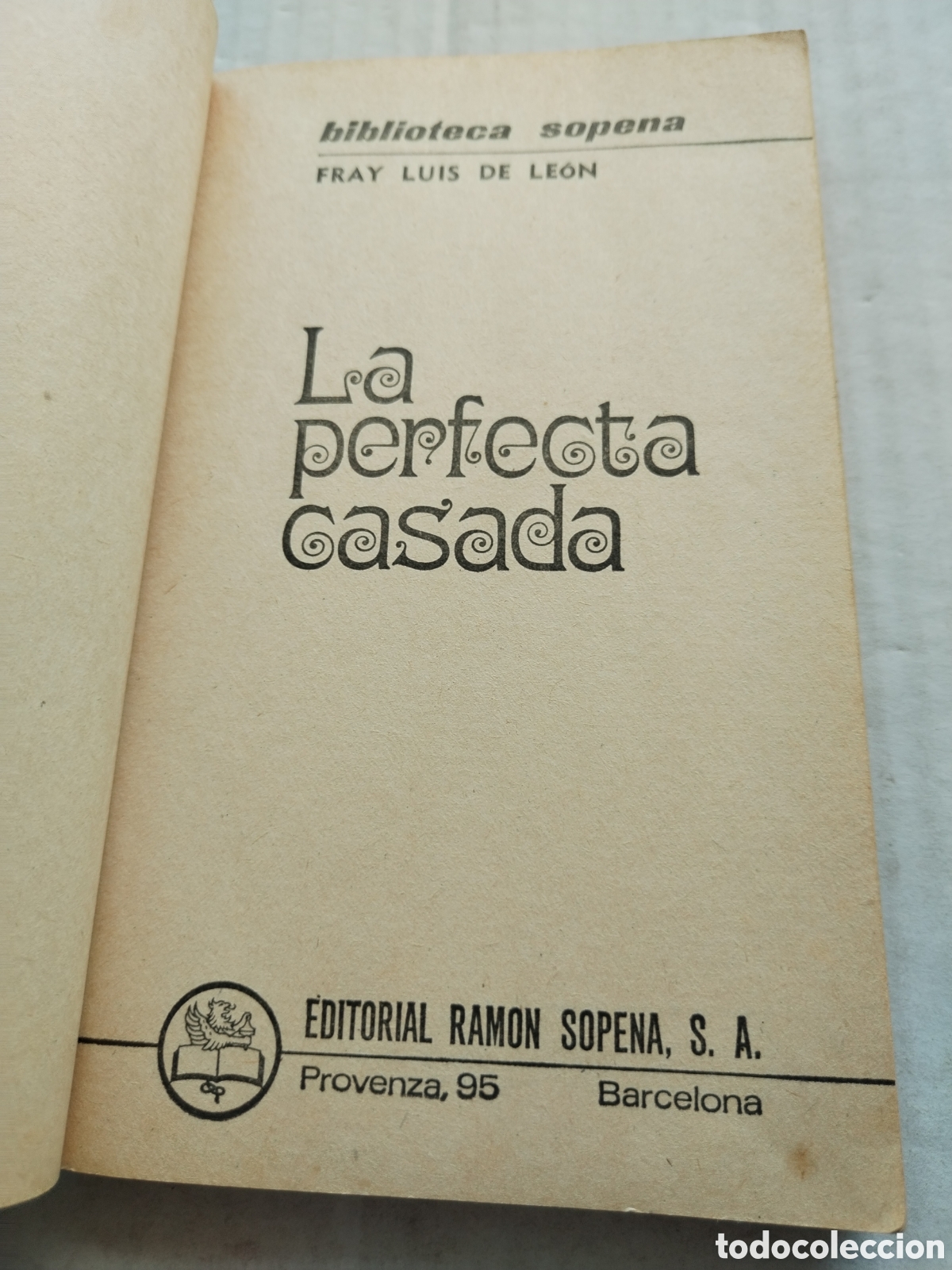 Libros de segunda mano: LA PERFECTA CASADA/FRAY LU&Iacute;S DE LEON - Foto 3