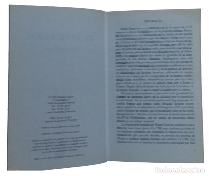 Libros de segunda mano: EL ANTICUARIO / WALTER SCOTT. NUEVO. - Foto 4