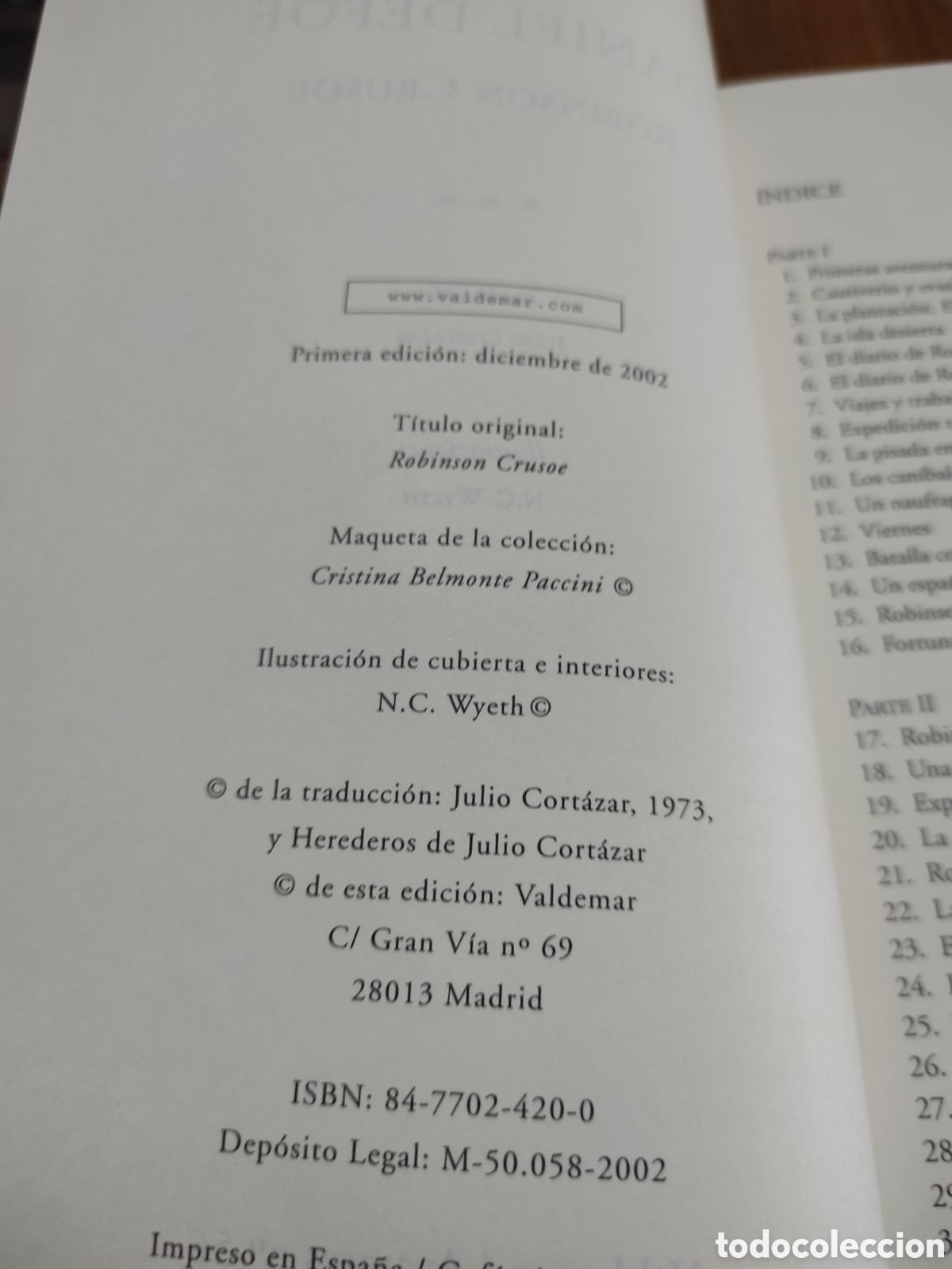 Libros de segunda mano: Robinson Crusoe. Valdemar Avatares 56 - Foto 5