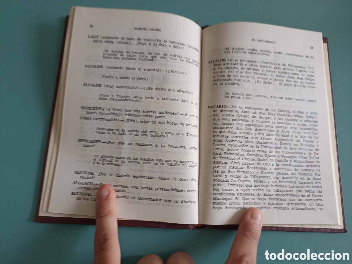 Libros de segunda mano: El testamento. Manuel Vald&eacute;s. Madrid 1966 - Foto 3