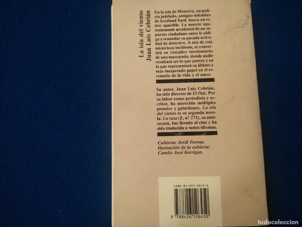 Libros de segunda mano: La Isla del Viento Juan Luis Cebri&aacute;n Editorial Juventud 1992 - Foto 3