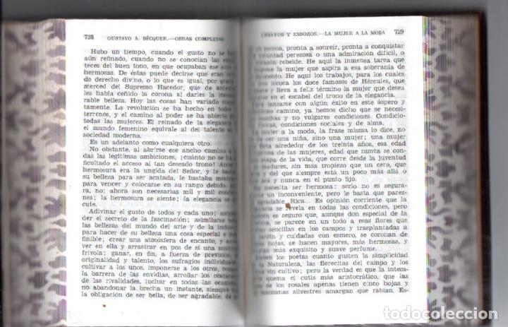 Libros de segunda mano: GUSTAVO ADOLFO B&Eacute;CQUER : OBRAS COMPLETAS (AGUILAR, 1954) - Foto 3