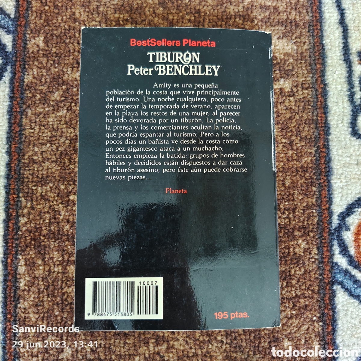 Libros de segunda mano: TIBUR&Oacute;N (PETER BENCHLEY) (BESTSELLERS PLANETA) - Foto 2