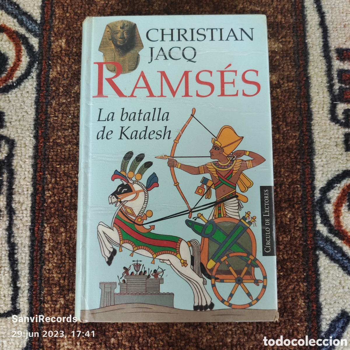 Libros de segunda mano: RAMS&Eacute;S, LA BATALLA DE KADESH (CHRISTIAN JACQ) (C&Iacute;RCULO DE LECTORES) - Foto 1