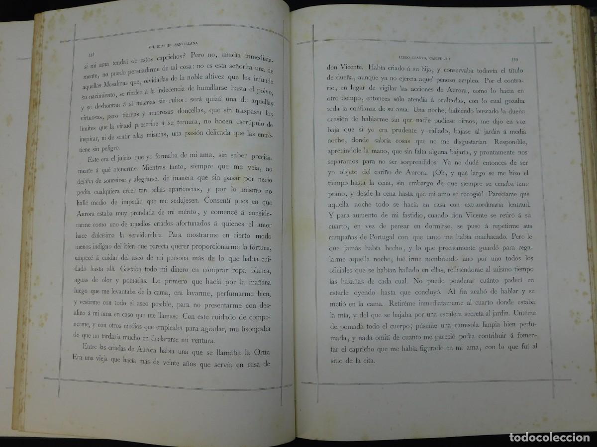Libros de segunda mano: HISTORIA DE GIL BLAS DE SANTILLANA - Foto 6