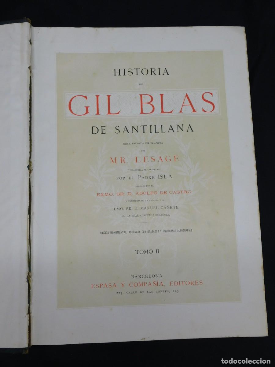 Libros de segunda mano: HISTORIA DE GIL BLAS DE SANTILLANA - Foto 10
