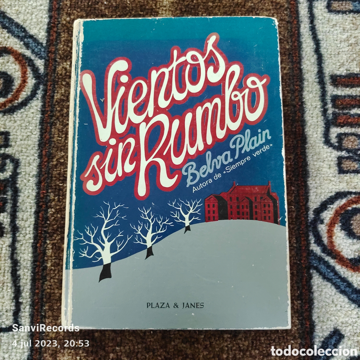 Libros de segunda mano: VIENTOS SIN RUMBO (BELVA PLAIN) (PLAZA & JANES) - Foto 1