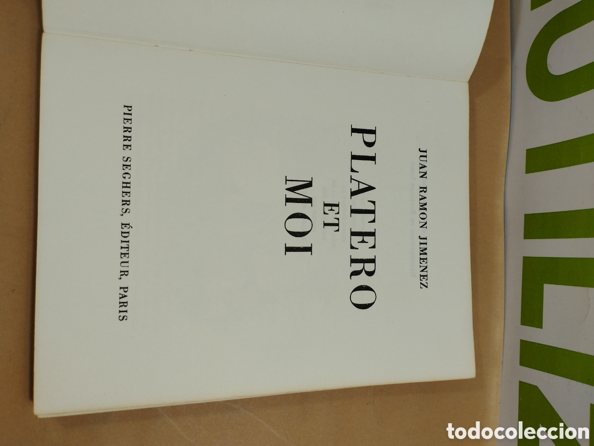 Libros de segunda mano: Platero et moi. Seghers. Juan Ram&oacute;n Jim&eacute;nez. - Foto 2