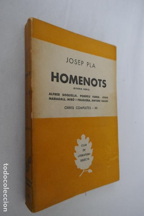 Libros de segunda mano: Homenots - Josep Pla. Editorial Selecta, - 1&ordf; edici&oacute;n (en Catal&aacute;n) - Foto 4