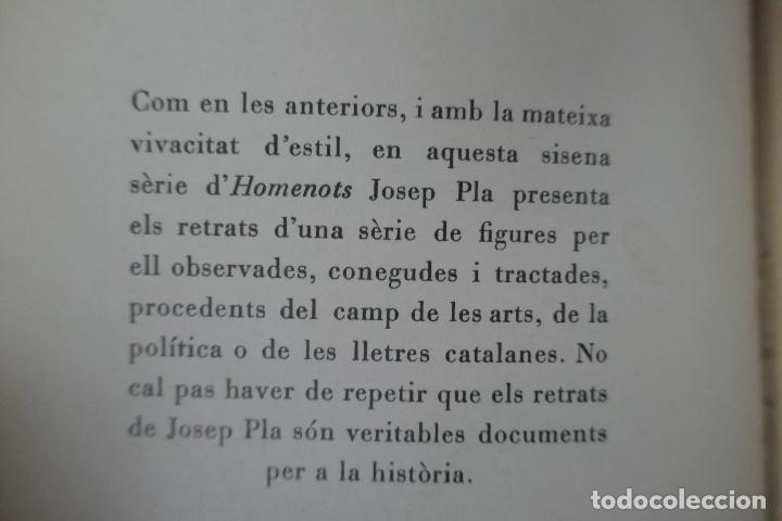 Libros de segunda mano: Homenots - Josep Pla. Editorial Selecta, - 1&ordf; edici&oacute;n (en Catal&aacute;n) - Foto 5