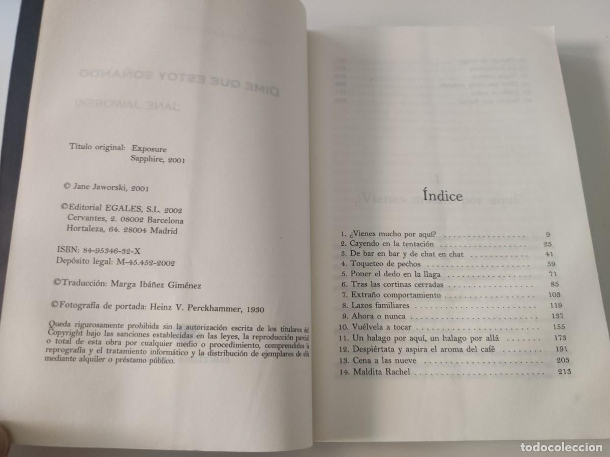 Libros de segunda mano: Dime que estoy so&ntilde;ando. Jane Jaworski. - Foto 3