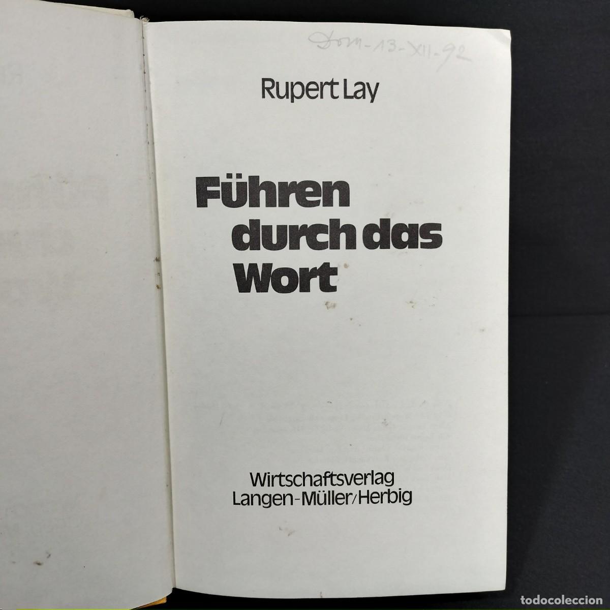 Libros de segunda mano: F&Uuml;HREN DURCH DAS WORT - RUPERT LAY - 1978 / 27.537 - Foto 4