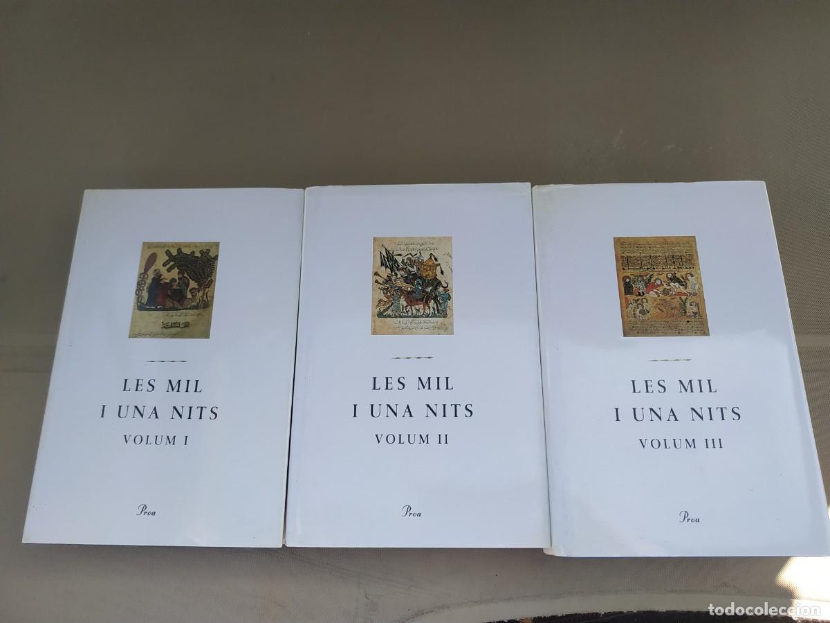 Libros de segunda mano: Les mil y una nits. 3 Vol&uacute;menes. Proa. Con estuche - Foto 1