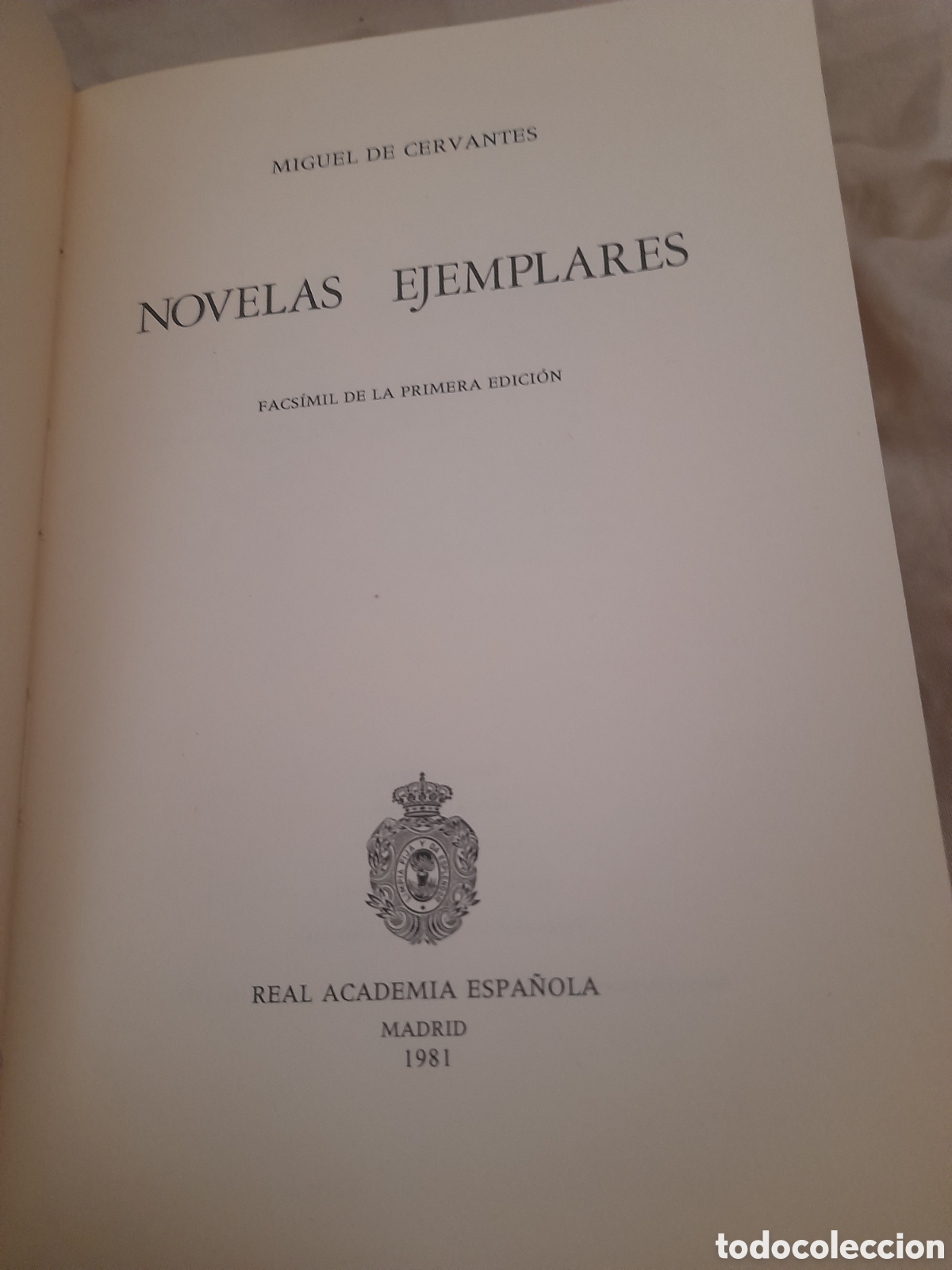 Libros de segunda mano: Novelas ejemplares, Facs&iacute;mil de la primera edici&oacute;n - Foto 2