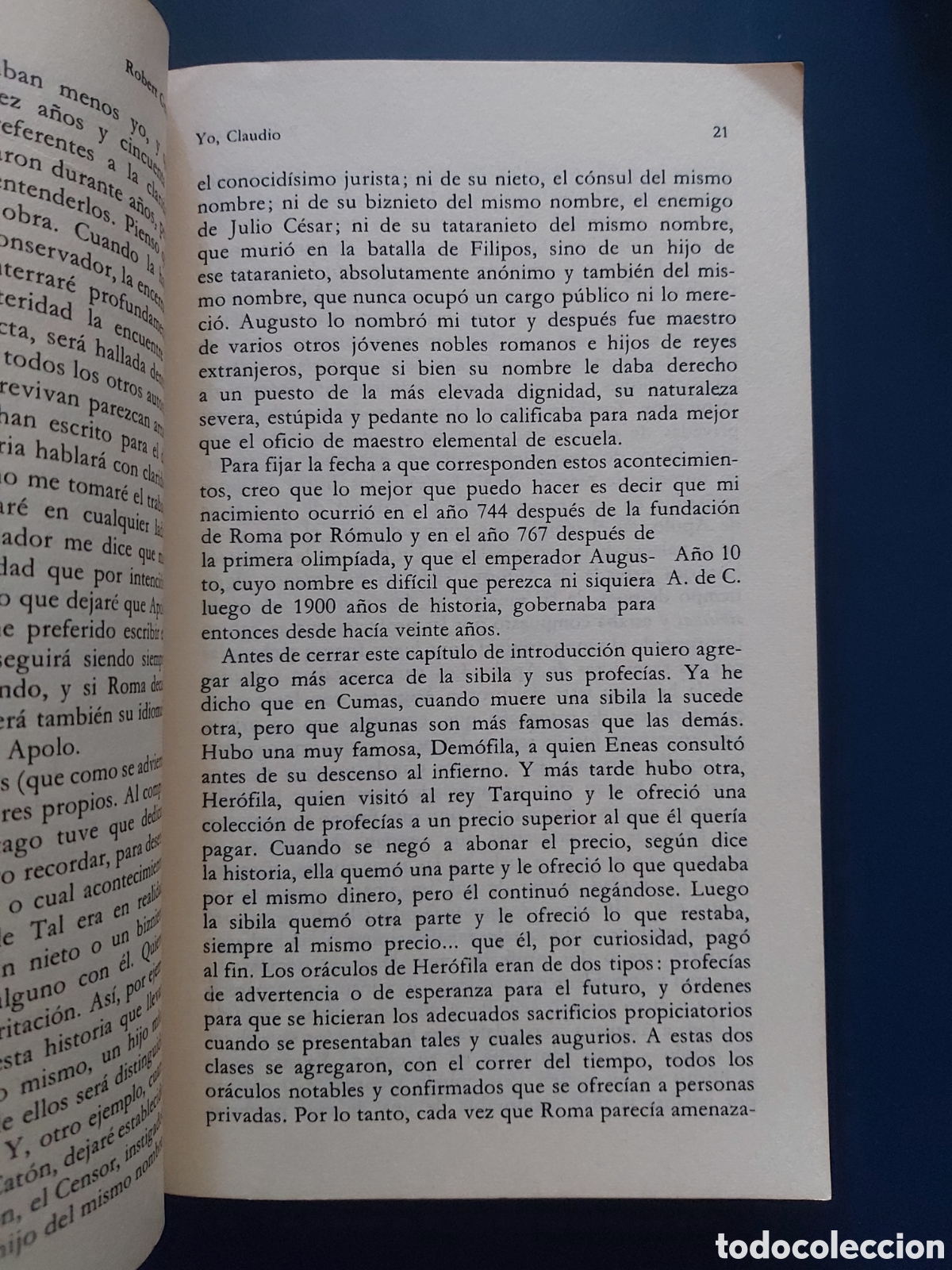 Libros de segunda mano: YO CLAUDIO- ROBERT GRAVES- ALIANZA EDITORIAL- 3 EDICI&Oacute;N 1978 - Foto 4