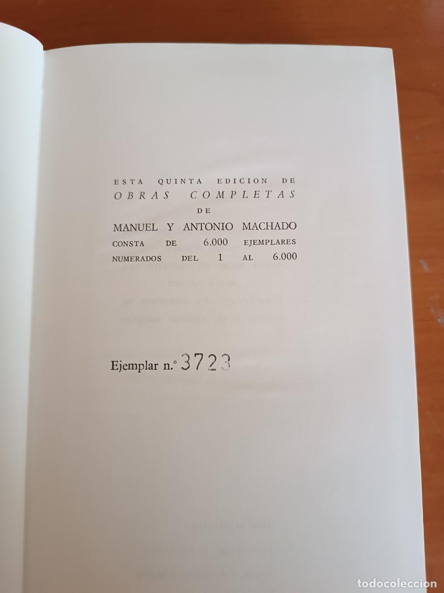 Libros de segunda mano: Obras completas de Manuel y Antonio Machado. Lujo. Ed. Plenitud 1973 - Foto 7