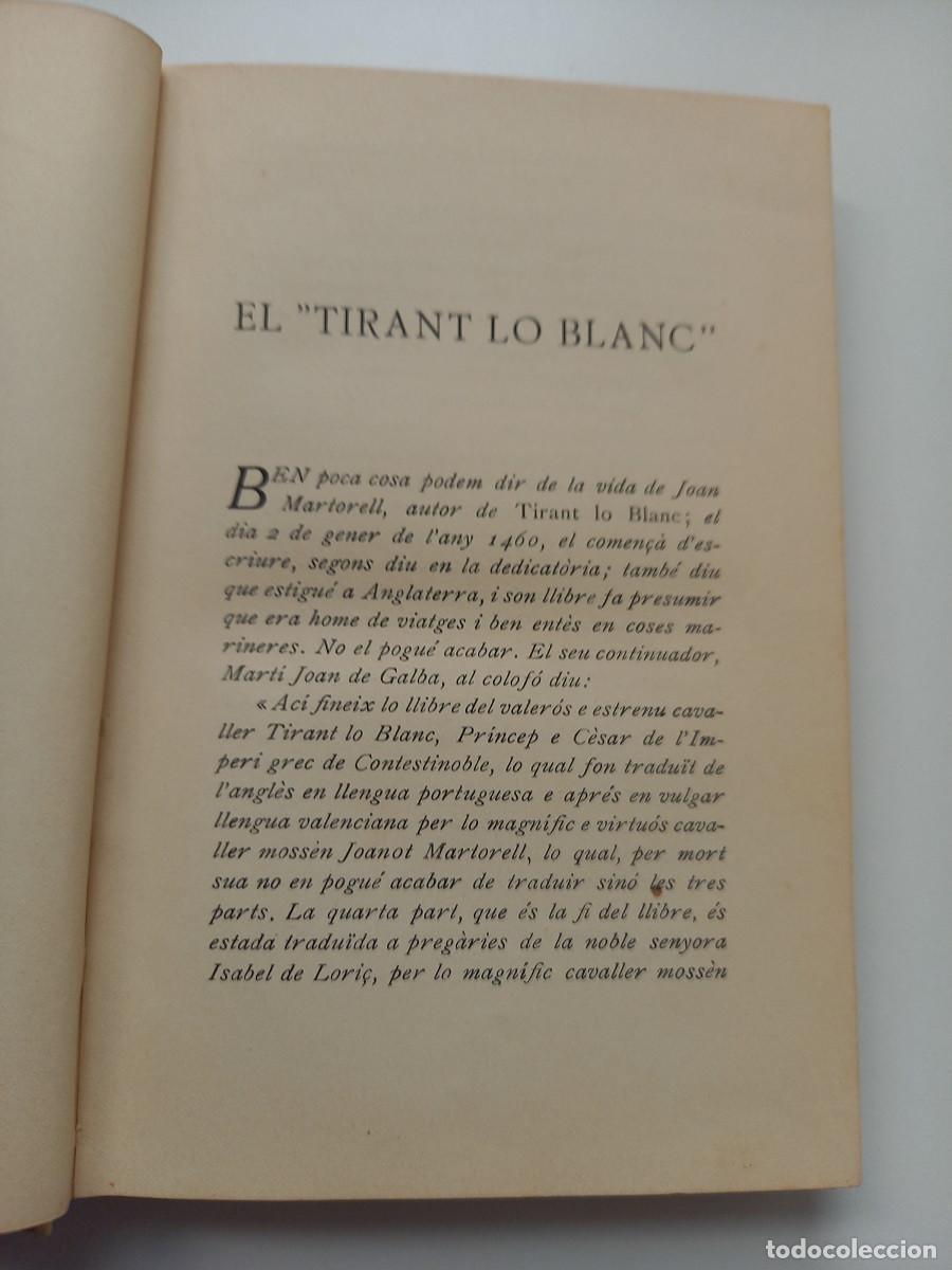 Libros de segunda mano: TIRANT LO BLANC. J. MARTORELL. M.J.GALBA - Foto 4