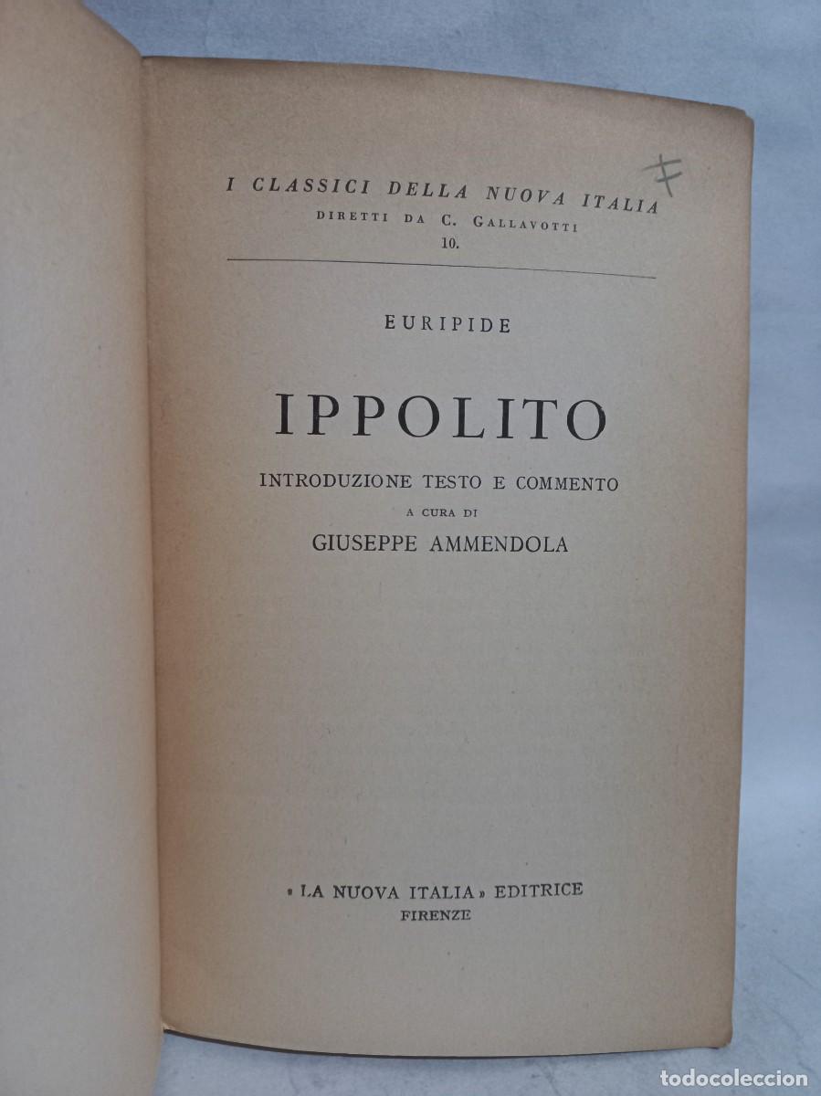 Libros de segunda mano: Euripide - Ippolito - 1962 - Foto 2