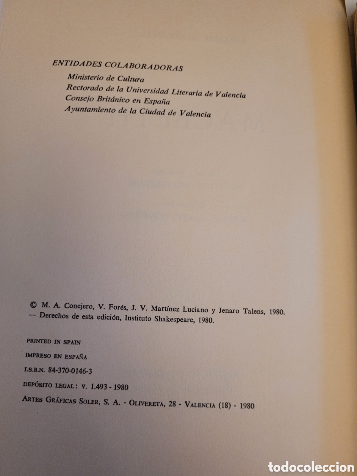 Libros de segunda mano: MACBETH # INSTITUTO SHAKESPEARE 1980 - Foto 7