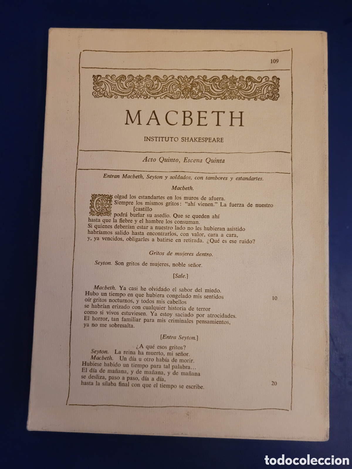 Libros de segunda mano: MACBETH # INSTITUTO SHAKESPEARE 1980 - Foto 1