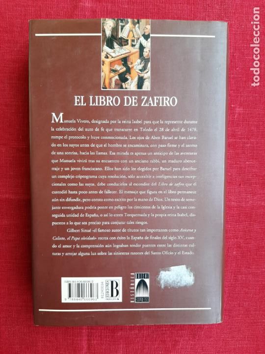 Libros de segunda mano: El libro de zafiro - Sinou&eacute;, Gilbert - Foto 2
