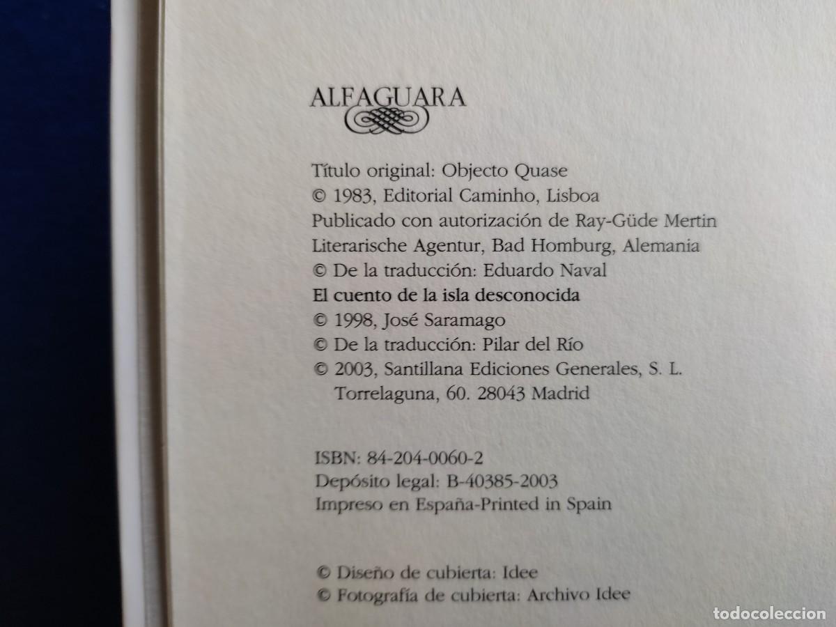 Libros de segunda mano: Casi un Objeto Jos&eacute; Saramago Ed. Alfaguara 2003 - Foto 6