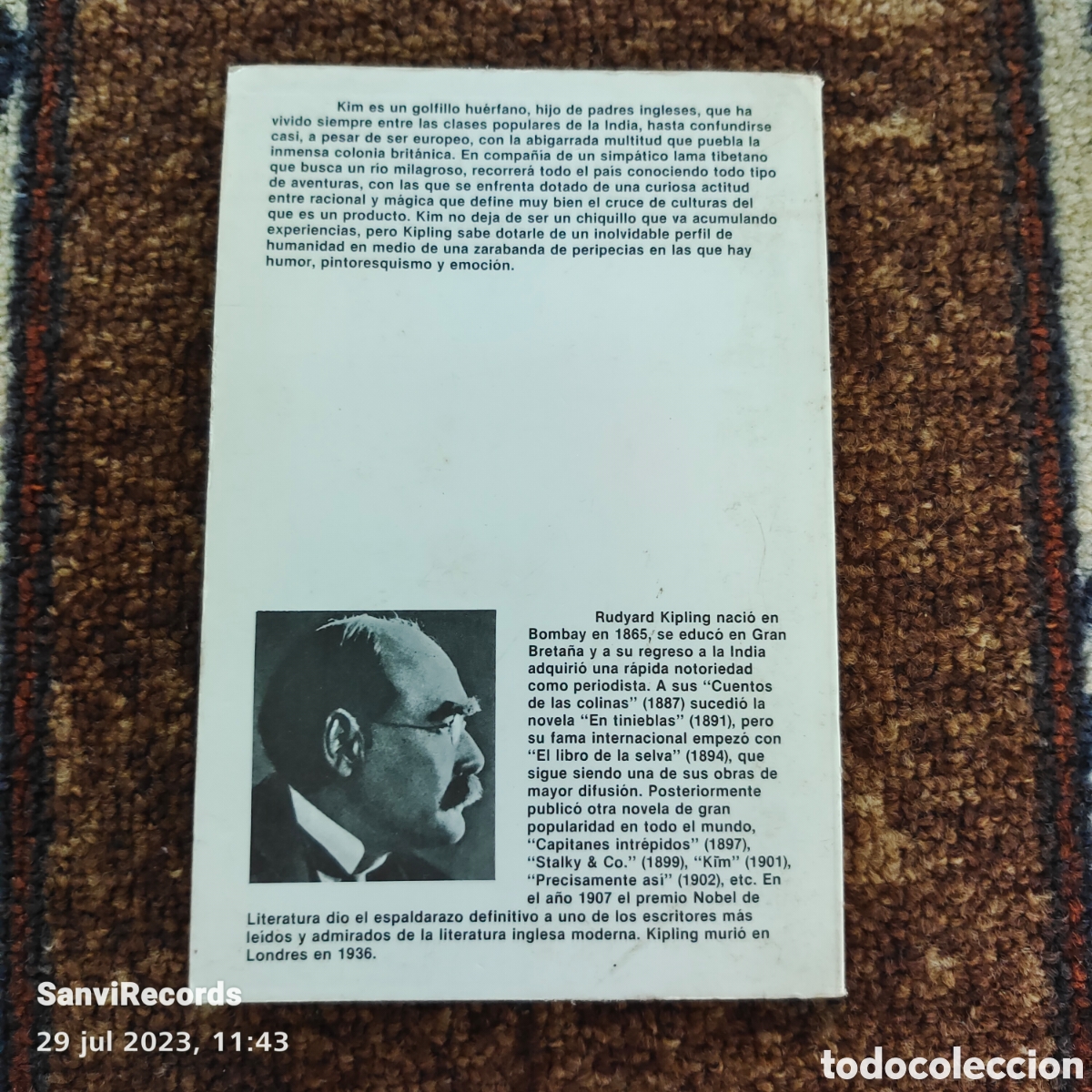 Libros de segunda mano: KIM (RUDYARD KIPLING) (PLANETA) - Foto 2